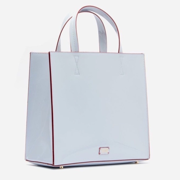 Frances Valentine Margo Vegan Tote Starlight Blue Beautiful Tote Bag L/N - Picture 3 of 8